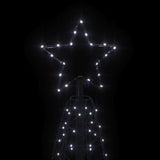 NNEVL Christmas Cone Tree Cold White 200 LEDs 70x180 cm