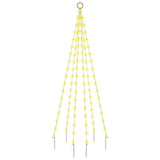 NNEVL Christmas Tree on Flagpole Warm White 108 LEDs 180 cm