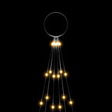 NNEVL Christmas Tree on Flagpole Warm White 108 LEDs 180 cm