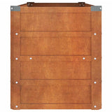 NNEVL Garden Raised Bed Rusty 100x40x45 cm Corten Steel