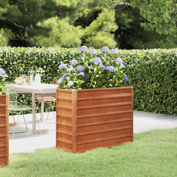 NNEVL Garden Raised Bed Rusty 100x40x77 cm Corten Steel