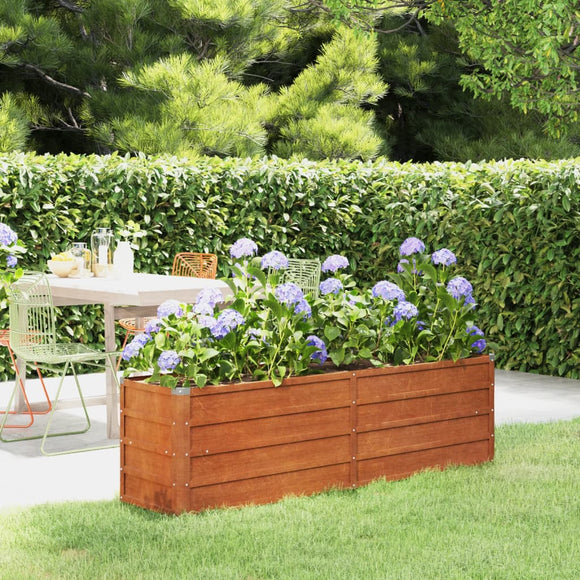 NNEVL Garden Raised Bed Rusty 160x40x45 cm Corten Steel