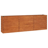 NNEVL Garden Raised Bed Rusty 240x40x77 cm Corten Steel