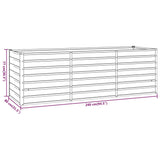 NNEVL Garden Raised Bed Rusty 240x80x77 cm Corten Steel