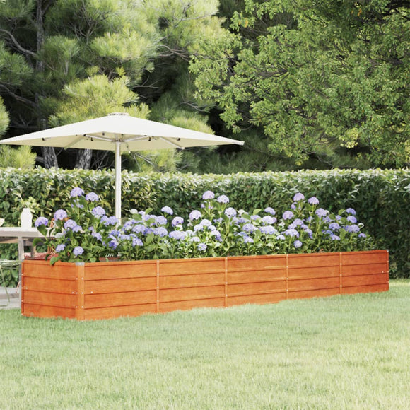 NNEVL Garden Raised Bed Rusty 400x80x45 cm Corten Steel