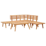 NNEVL 6 Piece Garden Lounge Set Solid Wood Acacia