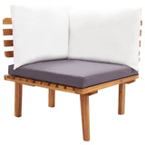 NNEVL 6 Piece Garden Lounge Set Solid Wood Acacia