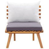 NNEVL 6 Piece Garden Lounge Set Solid Wood Acacia