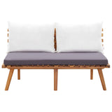 NNEVL 4 Piece Garden Lounge Set with Cushions Solid Wood Acacia