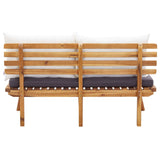 NNEVL 4 Piece Garden Lounge Set with Cushions Solid Wood Acacia
