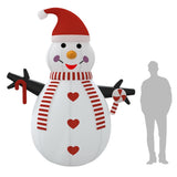 NNEVL Inflatable Snowman with LEDs 300 cm