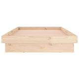 NNEVL LED Bed Frame 92x187 cm Single Bed Size Solid Wood