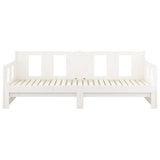NNEVL Pull-out Day Bed White Solid Wood Pine 2x(92x187) cm