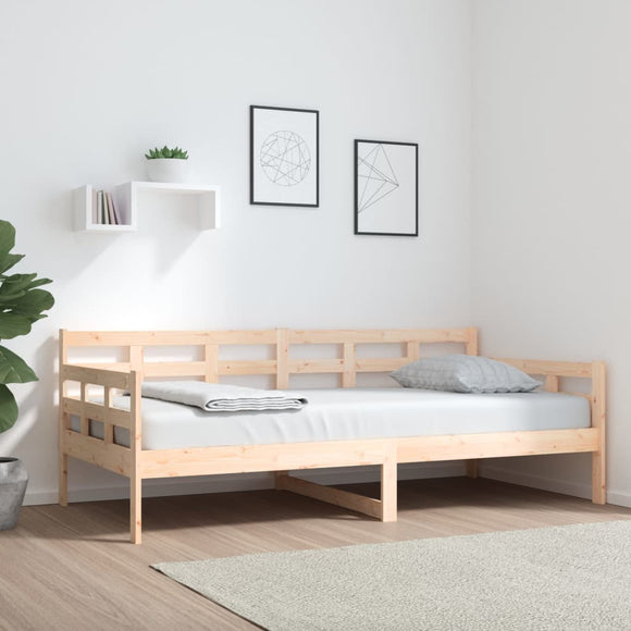 NNEVL Day Bed Solid Wood Pine 92x187 cm Single Bed Size