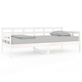 NNEVL Day Bed White Solid Wood Pine 92x187 cm Single Bed Size