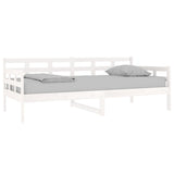 NNEVL Day Bed White Solid Wood Pine 92x187 cm Single Bed Size