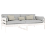 NNEVL Day Bed White Solid Wood Pine 92x187 cm Single Bed Size