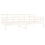 NNEVL Day Bed White Solid Wood Pine 92x187 cm Single Bed Size