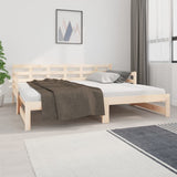NNEVL Pull-out Day Bed Solid Wood Pine 2x(92x187) cm