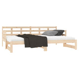 NNEVL Pull-out Day Bed Solid Wood Pine 2x(92x187) cm