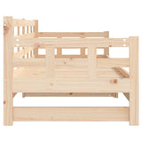 NNEVL Pull-out Day Bed Solid Wood Pine 2x(92x187) cm
