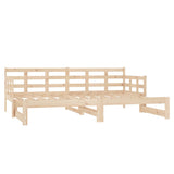 NNEVL Pull-out Day Bed Solid Wood Pine 2x(92x187) cm