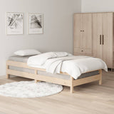 NNEVL Stack Bed 92x187 cm Single Bed Size Solid Wood Pine