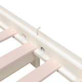 NNEVL Stack Bed White 92x187 cm Single Bed Size Solid Wood Pine