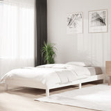 NNEVL Stack Bed White 92x187 cm Single Bed Size Solid Wood Pine