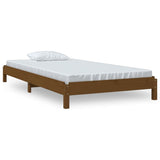 NNEVL Stack Bed Honey Brown 92x187 cm Single Bed Size Solid Wood Pine