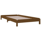 NNEVL Stack Bed Honey Brown 92x187 cm Single Bed Size Solid Wood Pine
