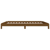 NNEVL Stack Bed Honey Brown 92x187 cm Single Bed Size Solid Wood Pine