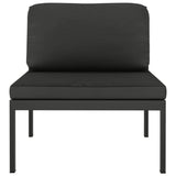 NNEVL 2-Seater Garden Sofa with Cushions Aluminium Anthracite
