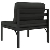 NNEVL 2-Seater Garden Sofa with Cushions Aluminium Anthracite