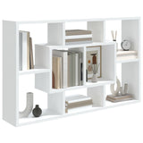 NNEVL Wall Shelf White 85x16x52.5 cm Engineered Wood
