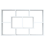 NNEVL Wall Shelf White 85x16x52.5 cm Engineered Wood