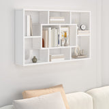 NNEVL Wall Shelf White 85x16x52.5 cm Engineered Wood