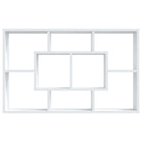 NNEVL Wall Shelf High Gloss White 85x16x52.5 cm Engineered Wood