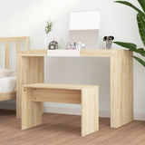 NNEVL Dressing Stool Sonoma Oak 70x35x45 cm Engineered Wood