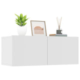 NNEVL TV Cabinets 2 pcs White 80x30x30 cm Engineered Wood