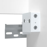 NNEVL Bathroom Cabinet with Mirror White Engineered Wood