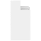 NNEVL Desk with LED Lights White 97x45x90 cm Engineered Wood