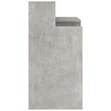 NNEVL Desk with LED Lights Concrete Grey 97x45x90 cm Engineered Wood