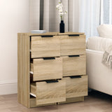 NNEVL Sideboards 2 pcs Sonoma Oak 30x30x70 cm Engineered Wood