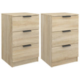 NNEVL Bedside Cabinets 2 pcs Sonoma Oak 40x36x65 cm