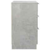 NNEVL Bedside Cabinets 2 pcs Concrete Grey 40x36x65 cm