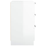 NNEVL Bedside Cabinets 2 pcs High Gloss White 40x36x65 cm