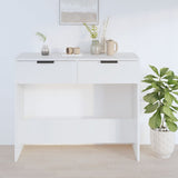 NNEVL Console Table White 90x36x75 cm Engineered Wood