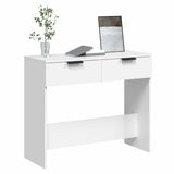 NNEVL Console Table White 90x36x75 cm Engineered Wood