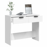 NNEVL Console Table White 90x36x75 cm Engineered Wood